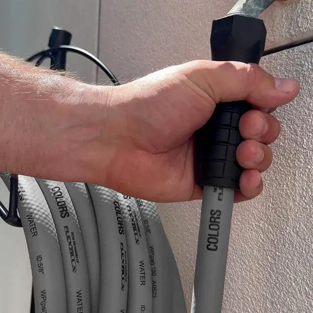 Alt view image 5 of 7 - Flexzilla Colors SwivelGrip® Garden Hose, 5/8" x 100', 3/4" - 11 1/2 GHT Fittings, Slate Grey