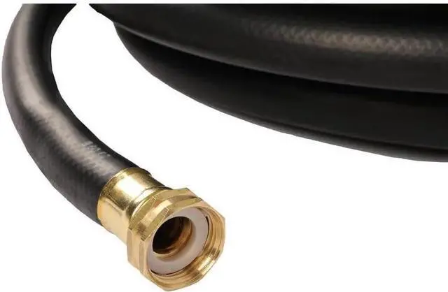 Alt view image 2 of 3 - Continental Premium Garden Black Heavy Duty Cold Water Garden Hose, 5/8in Inside Diameter x 100ft Length, Male x Female Garden Hose Thread