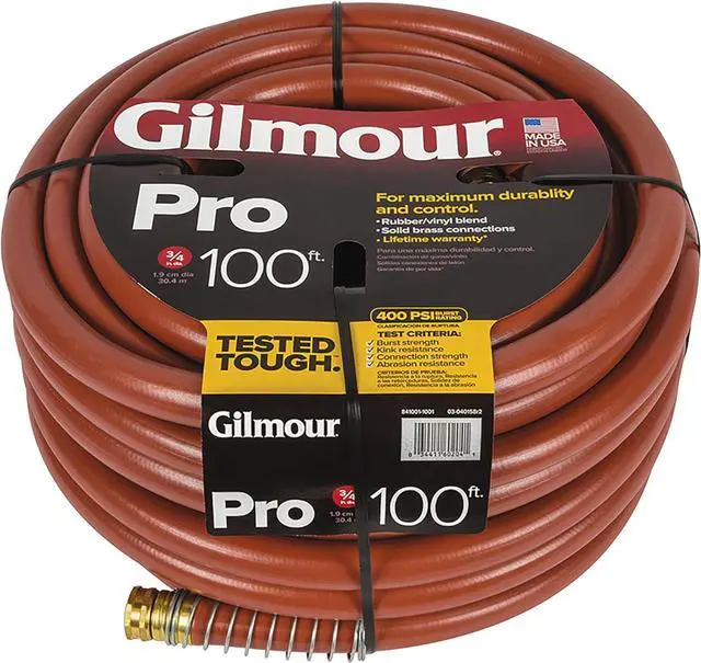 Alt view image 5 of 7 - Gilmour Pro Commercial 3/4" x 100' Heavy Duty Water Hose, Durable and Kink Resistant 100 ft Garden Hose