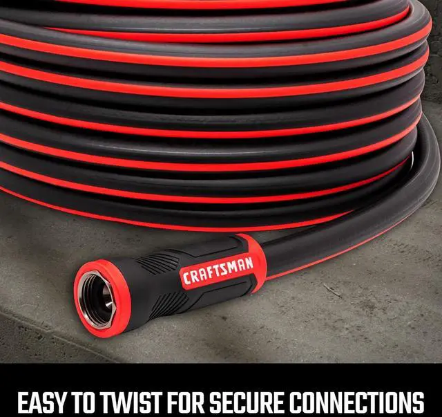 Alt view image 4 of 7 - Craftsman 5/8 in. D X 100 ft. L Heavy Duty Professional Grade Garden Hose