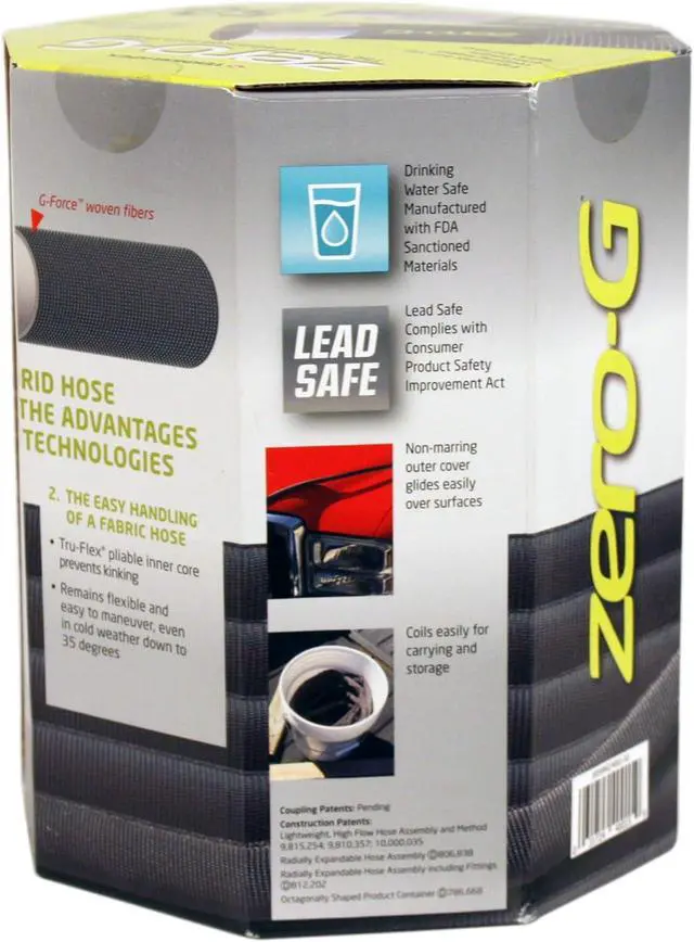 Alt view image 3 of 7 - Zero-G 5/8 in. D X 50 ft. L Black Aluminum Garden Hose