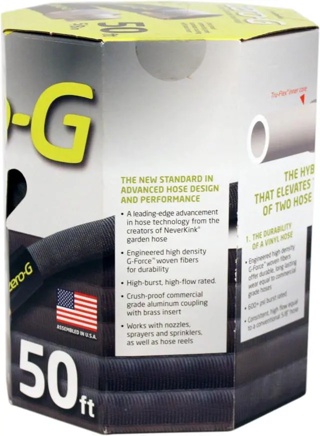 Alt view image 4 of 7 - Zero-G 5/8 in. D X 50 ft. L Black Aluminum Garden Hose