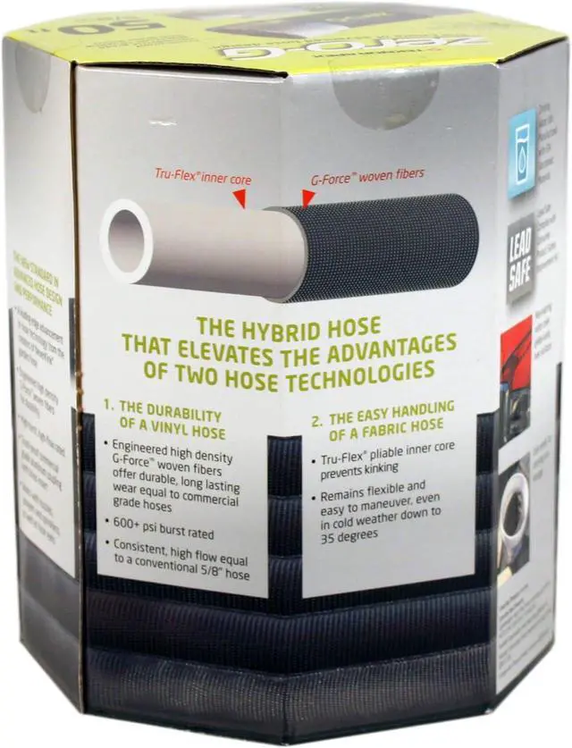 Alt view image 5 of 7 - Zero-G 5/8 in. D X 50 ft. L Black Aluminum Garden Hose