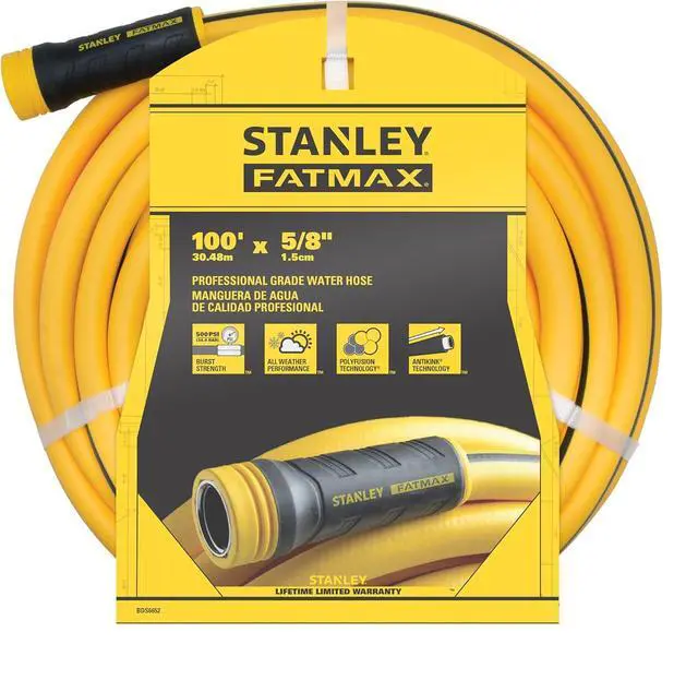 Main image of Stanley Garden BDS6652 Stanley Fatmax 5/8 x 100 Garden Hose, 100-ft, Yellow