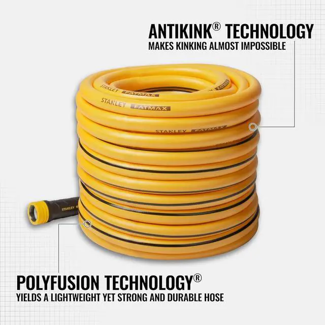 Alt view image 2 of 7 - Stanley Garden BDS6652 Stanley Fatmax 5/8 x 100 Garden Hose, 100-ft, Yellow