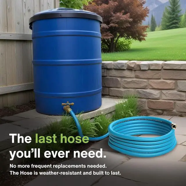 Alt view image 7 of 7 - Aeromixer THE HOSE - 1 Inch Garden Hose 50 Ft, Kink Free Commercial Garden Hoses, Heavy Duty Industrial Water Hoses for Outdoors, 650 PSI High-Pressure Watering Tool for Farming and Gardening