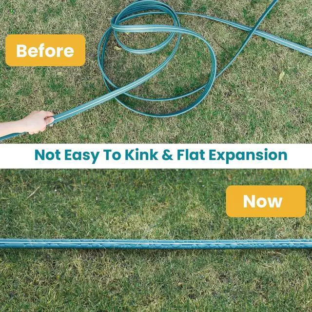 Alt view image 4 of 7 - LINEX Sprinkler Soaker Hose 50 ft for Garden Lawn Watering Hose with Hose Stakes