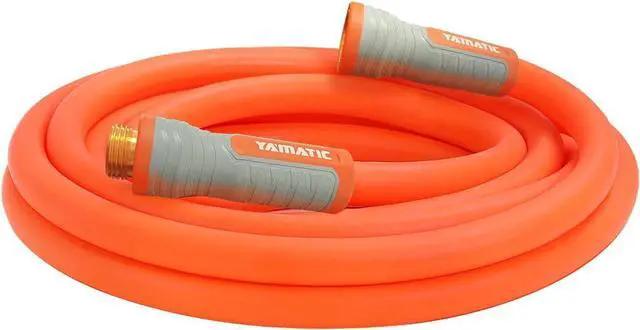 Main image of YAMATIC Heavy Duty Garden Hose 5/8 in x 15 ft with Swivel Fitting, Super Flexible Water Hose, All-weather, Lightweight, Burst 600 PSI
