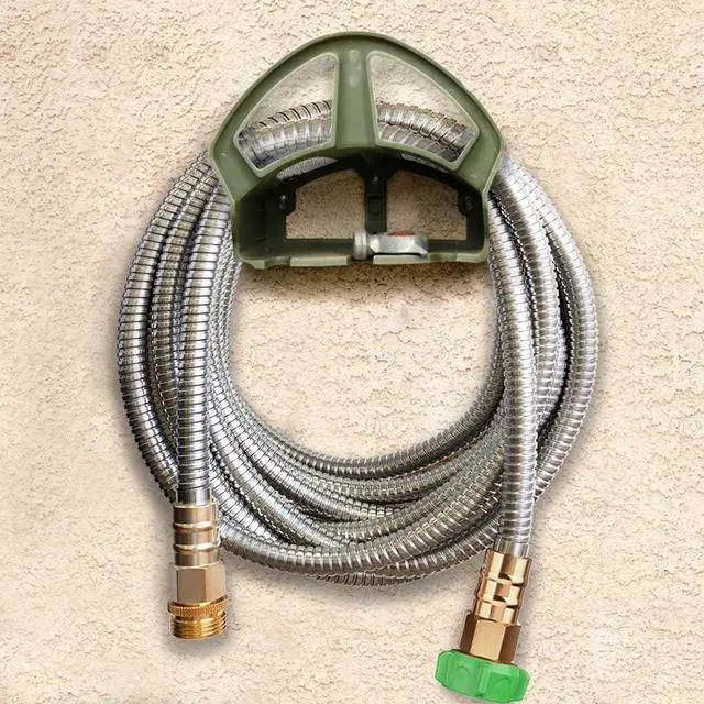 Alt view image 7 of 7 - 304 Stainless Steel Metal Garden Hose 75 Feet with Brass Garden Hose Nozzle Flexible, Portable & Lightweight Kink Free Garden Water Outdoor Hose