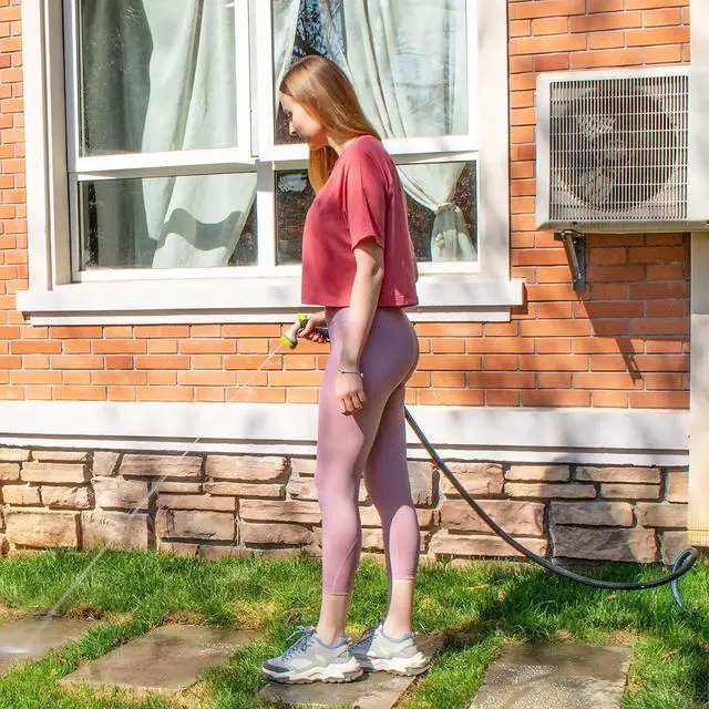 Alt view image 4 of 7 - Fevone 75ft Heavy Duty Garden Hose  5/8" ID, 600 PSI, Hybrid Polymer, Kink-Resistant, Flexible, Durable, 3/4" GHT Solid Brass Fittings