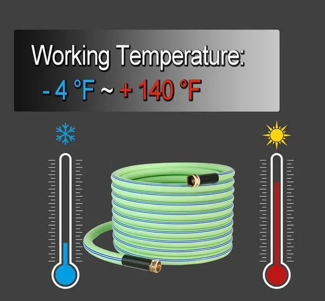 Alt view image 5 of 7 - Atlantic Heavy Duty Short Garden Hose 15 ft x 5/8 Inch Green Color- Durable and Flexible Water Hose for Outdoor Use Short Connection Leader Hose (15 Feet Female to Male)