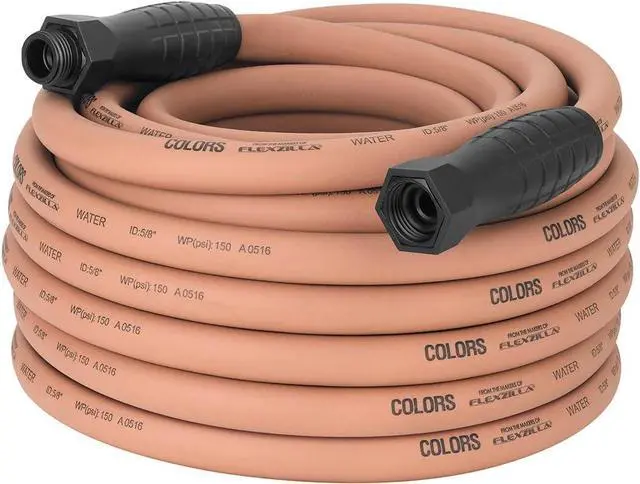 Main image of Flexzilla Colors SwivelGrip® Garden Hose, 5/8" x 75', 3/4" - 11 1/2 GHT Fittings, Red Clay