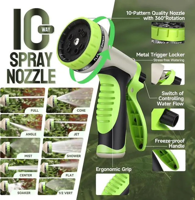 Alt view image 5 of 6 - Metal Garden Hose 75 ft Stainless Steel Water Hose Heavy Duty with 10 Way Nozzle-Flexible Lightweight Durable No Kink & Tangle Hoses Pipe Strong 3/4 Solid Brass Fitting for Outdoor Yard