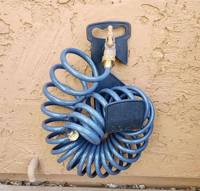 Alt view image 6 of 7 - PU Recoil Garden Water Hose 3/8"ID(9.5 x 12.7mm) x 25ft Premium with 3/4"Inch Brass Fittings Retractable, Swivel Female, Outdoor Patio Hose Marine&Boat, Gray(25')