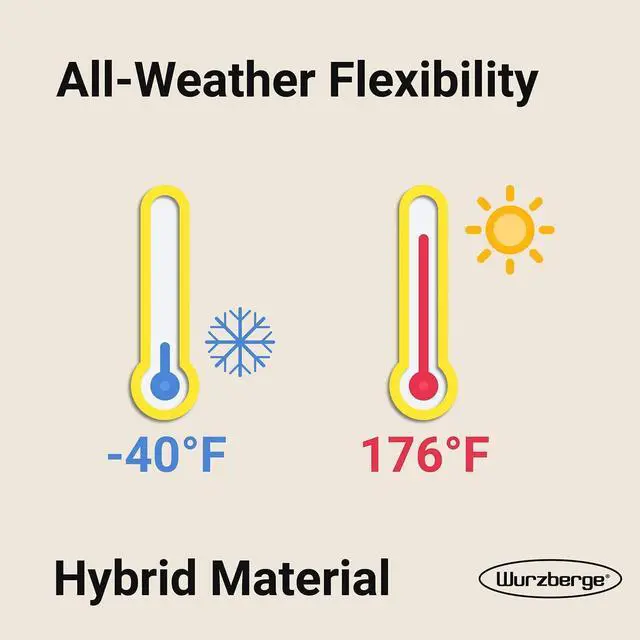 Alt view image 7 of 7 - Garden Hose 100 ft, Flexible Water Hose with 5/8" Inner Diameter, Lightweight Hybrid Rubber Hose, 3/4" Leak-Resistant Aluminum Fittings, High Flow for Yard & Garden Use