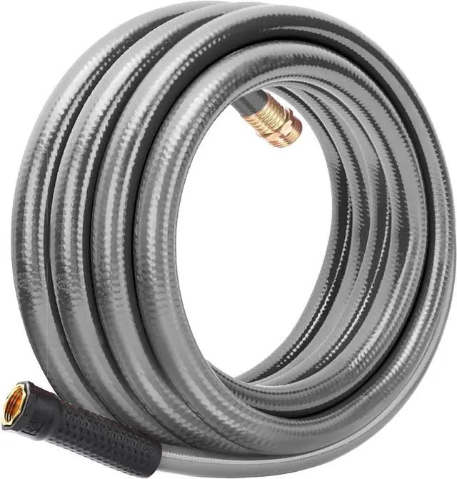 Main image of Worth Leader Garden Hose 3/4 in. x 25 ft. -No Kink, Flexible, Leakproof, Male/Female -Heavy Duty Durable 5 Layers PVC Rubber Lightweight Water Pipe for Gardening, Agriculture & Lawn Care -500PSI Burst