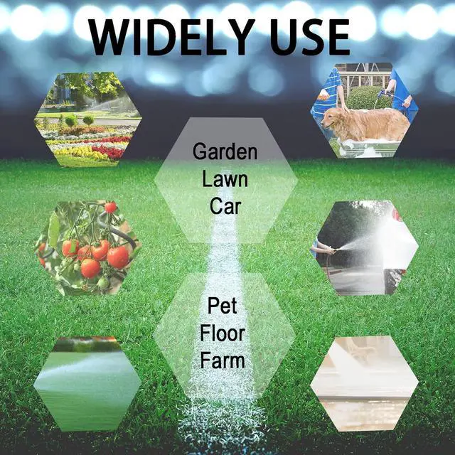 Alt view image 6 of 7 - PVC Garden Hose 1/2 Inch Green Heavy Duty Water Hose with Solid Brass Fittings,No Leaking, Flexible,for outdoors,Lawns,Patio (15 FT, Green, Brass Fittings)