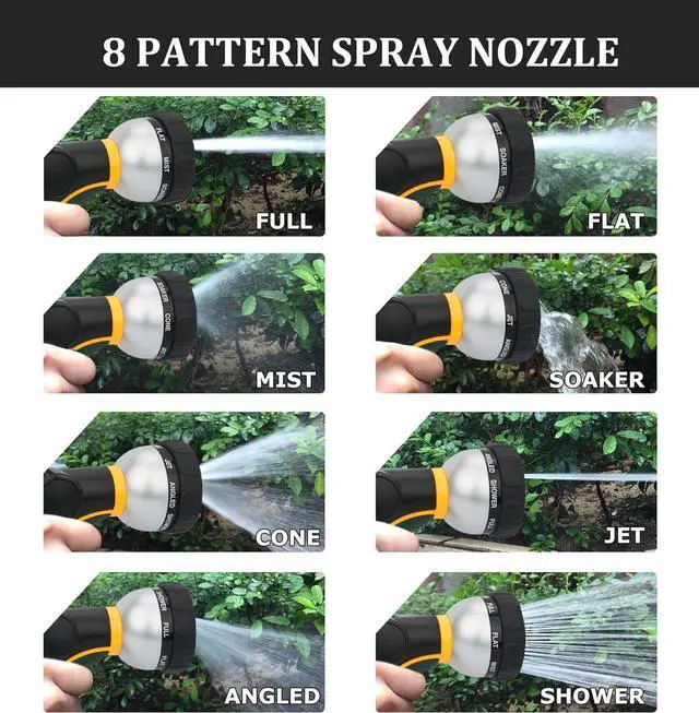 Alt view image 5 of 6 - TheFitLife Flexible Metal Garden Hose - 50 FT Lightweight Stainless Steel Water Hose with Solid Fittings and Sprayer Nozzle - Leak Proof, Kink Free, Anti-rust, Large Diameter, Durable and Easy Storage