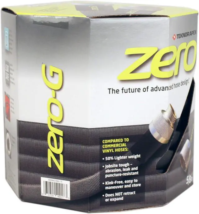 Alt view image 2 of 7 - zero-G Vinyl GARDEN HOSE 5/8"X100'BLK