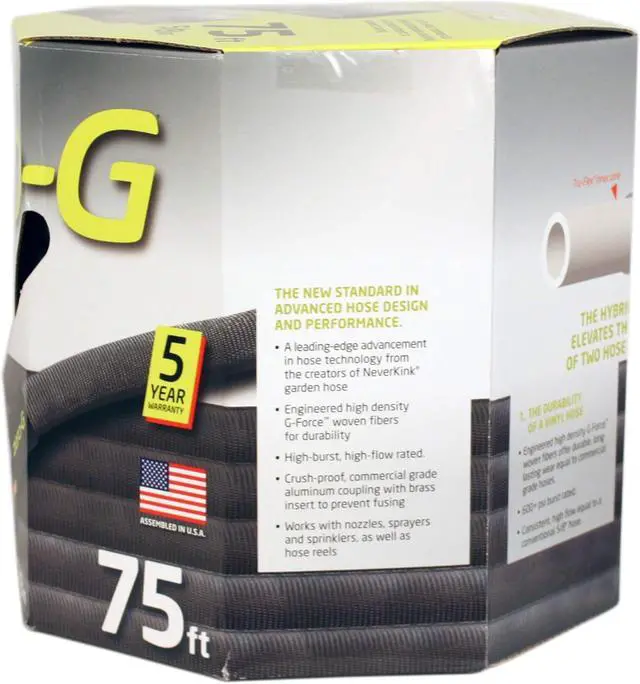 Alt view image 5 of 7 - zero-G Vinyl GARDEN HOSE 5/8"X100'BLK
