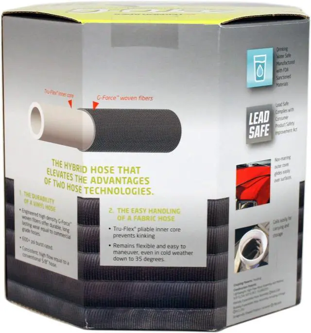 Alt view image 6 of 7 - zero-G Vinyl GARDEN HOSE 5/8"X100'BLK