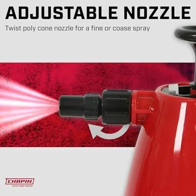 Alt view image 2 of 3 - Chapin 1002 48-Oz Made in USA Heavy-Duty Multi-Purpose Sprayer, for Spraying Plants, Flowers, Weeds and Cleaning, Red/White