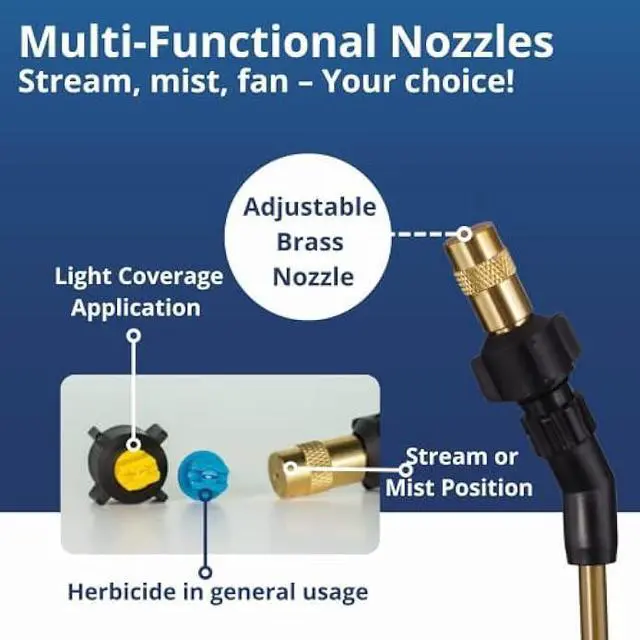 Alt view image 3 of 6 - Sprayers Plus YT25E Battery Sprayer in Lawn and Garden - 12V Lithium-ion with Viton Seals & O-Ring, Brass Wand & Nozzle & Shoulder Strap, Yard Sprayer, Lawn Care,2gallon