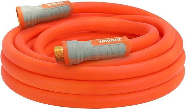 Main image of YAMATIC Heavy Duty Garden Hose 5/8 in x 30 ft with Swivel Fitting, Super Flexible Water Hose, All-weather, Lightweight, Burst 600 PSI