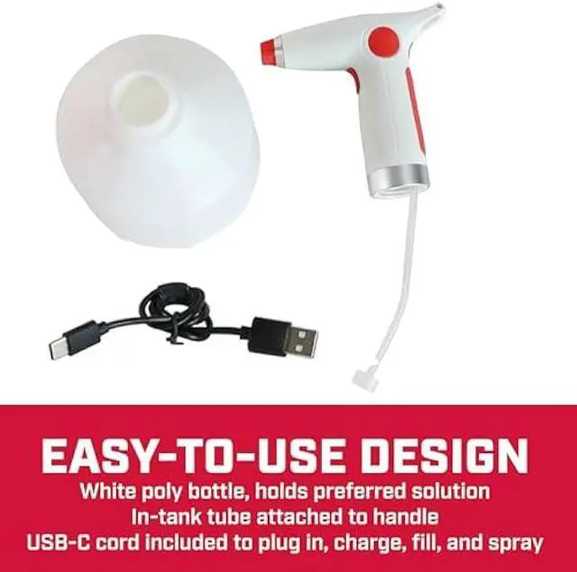 Alt view image 2 of 6 - Chapin 75004: 1-Liter USB-C Battery Powered Electric Mister, Rechargeable, Portable Garden and Plant Sprayer, for Outdoor and Indoor Plants and Small Gardens, Handheld Powered Sprayer, White