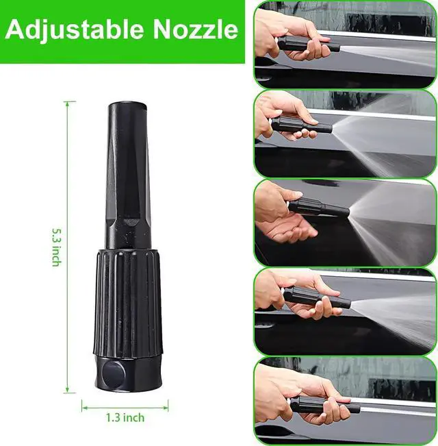 Alt view image 2 of 7 - Metal Garden Hose 25FT, Stainless Water Hose with Adjustable Nozzle Sprayer, Heavy Duty Hoses for Yard, Outdoor - Flexible, Never Kink & Tangle, Puncture Resistant,