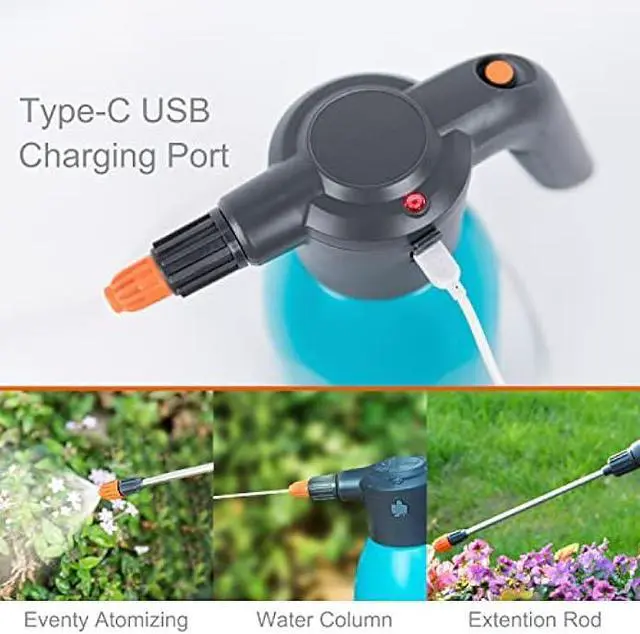 Alt view image 3 of 6 - ES2-PRO Electric Spray Bottle 2L/0.5Gallon, Rechargeable Battery Powered Sprayer Spray 60 Bottles On a Single Charge, Automatic Plant MisterPump Sprayer,Indoor Watering Can for Plants