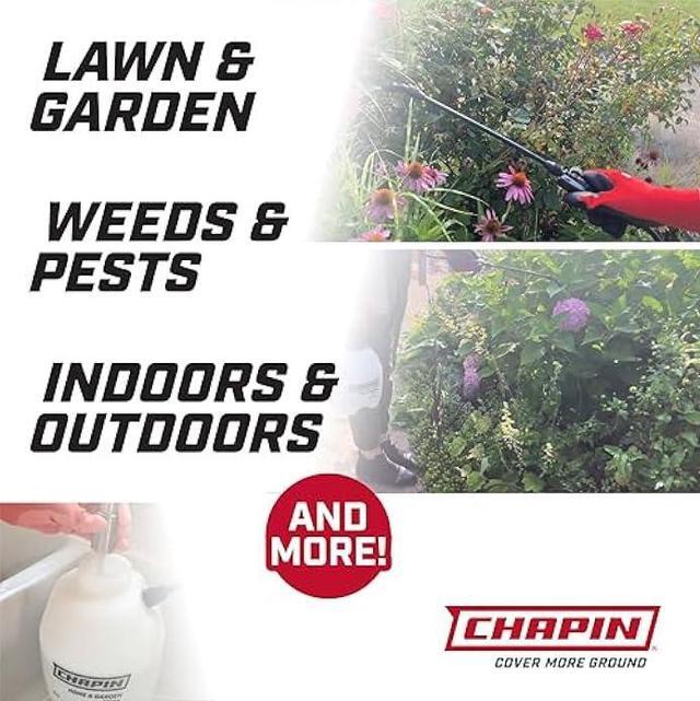 Alt view image 5 of 6 - Chapin 16200 2-Gallon Made in USA Garden Pump Sprayer with Ergonomic Handle, Trigger Shut Off, Adjustable Cone Nozzle and in-Tank Filter, for Spraying Weeds, Insects, Fertilizers, Translucent White
