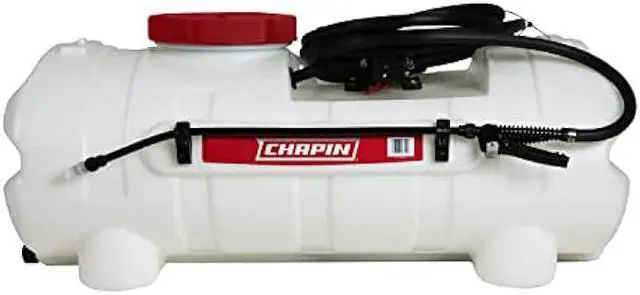 Main image of Chapin 97154 Made in The USA 15 Gallon, High Performance 1 GPM Mounted ATV/UTV Spot Sprayer with 6 Inch Tank Opening, up to 60 PSI, 18 Inch Wand, Translucent White