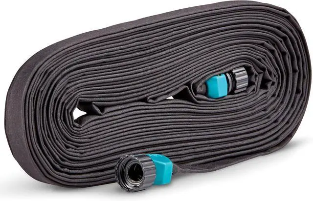 Main image of Gilmour 25' Black Flat Weeper Soaker Hose for Garden Beds, Drip Irrigation Outdoor Hose, Flexible Garden Hose for Vegetable Gardens, Flower Beds, Lawns, and Orchards