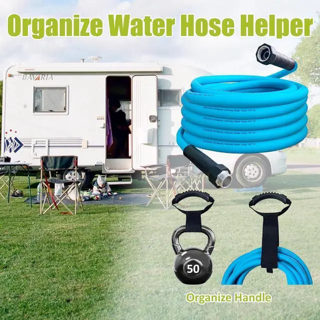 Alt view image 5 of 7 - Cupohus RV Drinking Water Hose 35FT with Storage Strap, No Kinking 5/8''ID Premium Fresh Water Hose for RV, Marine, Camper, Truck, Car, Garden