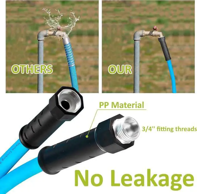 Alt view image 6 of 7 - Cupohus RV Drinking Water Hose 35FT with Storage Strap, No Kinking 5/8''ID Premium Fresh Water Hose for RV, Marine, Camper, Truck, Car, Garden