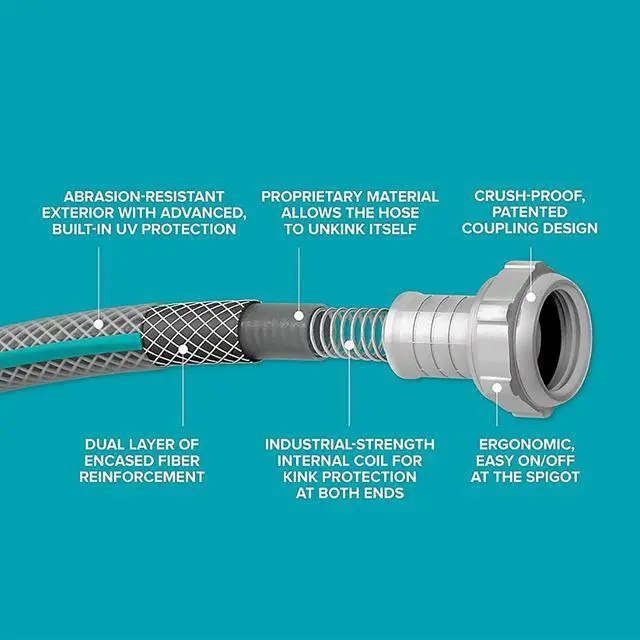 Alt view image 7 of 7 - Gilmour AquaArmor Lightweight Hose 1/2"x 25'