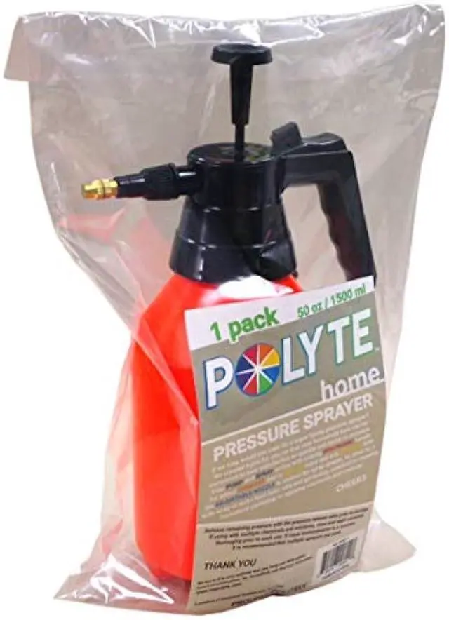 Alt view image 6 of 6 - Polyte One Hand Pressure Sprayer for Lawn, Garden, Pest Control, 50 oz / 1.5 Liter, 1 Pack