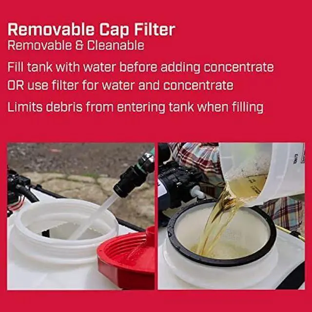 Alt view image 3 of 5 - Chapin 97200E Made in the USA 15 Gallon ATV/UTV 12 Volt Mounted Spot Sprayer With 6 Inch Wide Mouth, High Performing 12 V Diaphragm Pump and Filtration System and 18 Inch Spray Wand, Translucent White