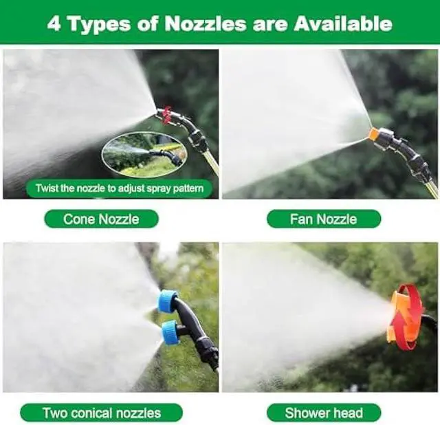 Alt view image 5 of 5 - Battery Powered Backpack Sprayer 4 Gallon, Powerful Electric Garden Sprayer with 12V Rechargeable Battery, Telescopic Wand with Trigger-Lock and 4 Mist Nozzles (Charger Included)