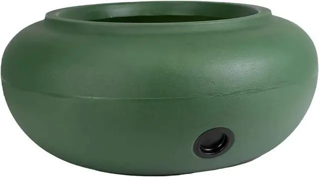 Main image of The HC Companies RZ.GH210DF1C001LRDJH 21 Inch Diameter Lightweight Garden Hose Storage Pot for 75-100 Ft Hoses, Pairs w/Terrazzo Series Pots, Green, Grassy Green
