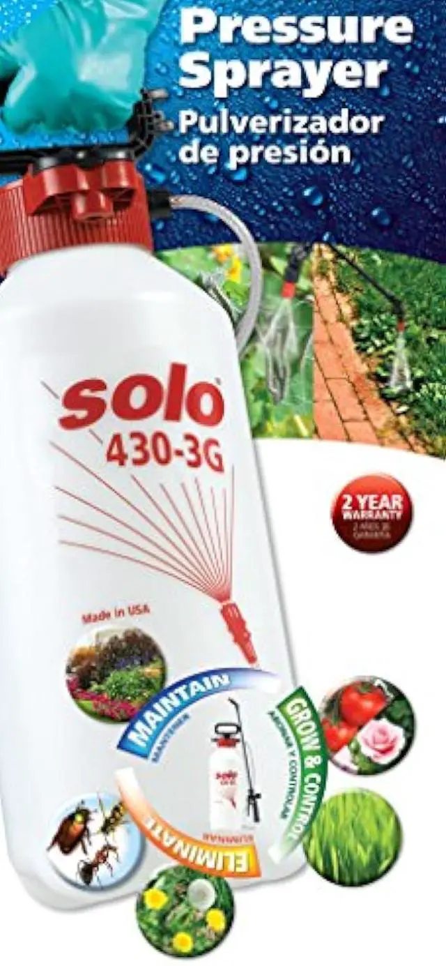 Alt view image 2 of 5 - Solo 430-3G 3-Gallon Farm and Garden Handheld Sprayer, with Shut-off Valve and Unbreakable Wand