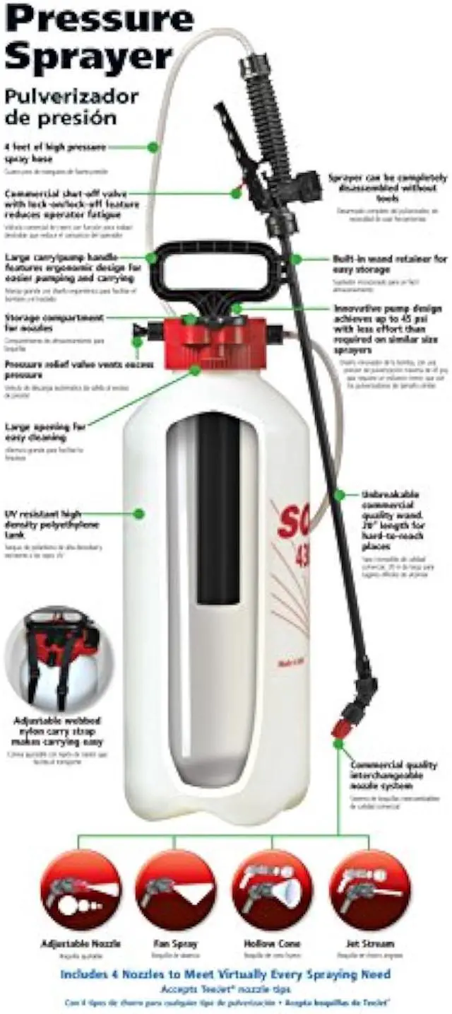 Alt view image 3 of 5 - Solo 430-3G 3-Gallon Farm and Garden Handheld Sprayer, with Shut-off Valve and Unbreakable Wand