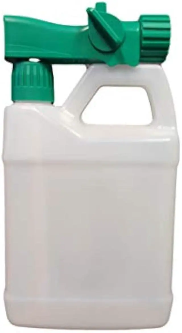 Alt view image 2 of 6 - Multi-Use Lawn Hose-End Sprayer 32oz (Pack of 2) Empty Refillable Bottle (Natural, Clear), 30:1 Sprayer, Reusable - Best for Fertilizer, pesticides, herbicides, car wash and Any Other Outdoor Liquid