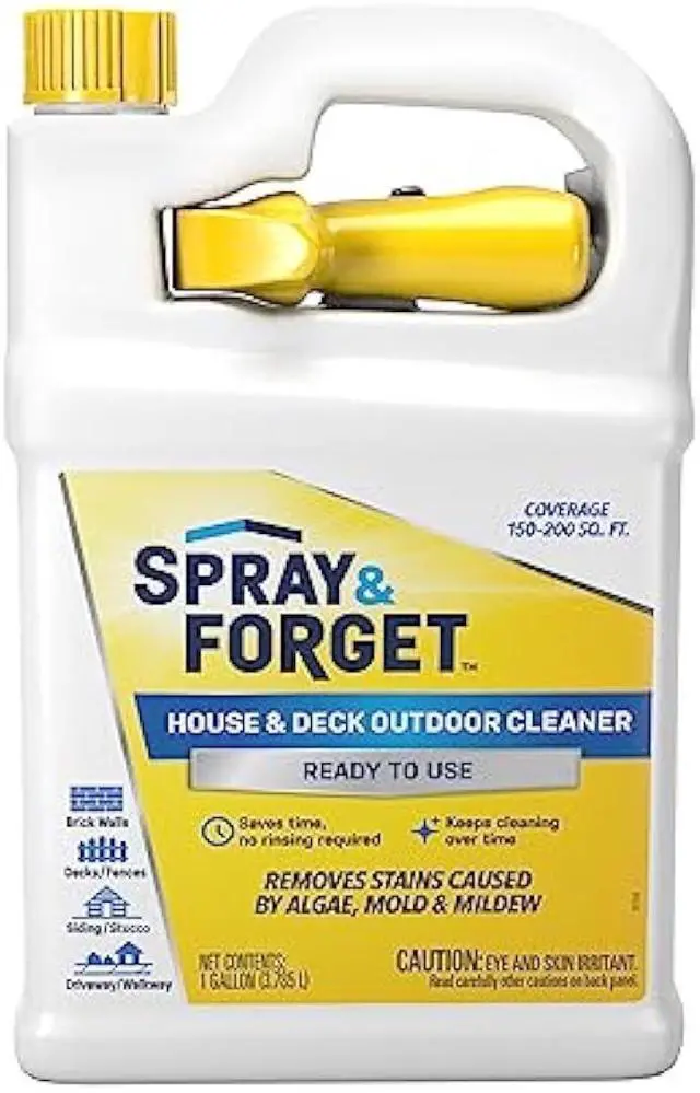 Main image of Spray & Forget Ready-to-Use House & Deck Outdoor Cleaner - Nested Trigger Spray Bottle - 1 Gallon