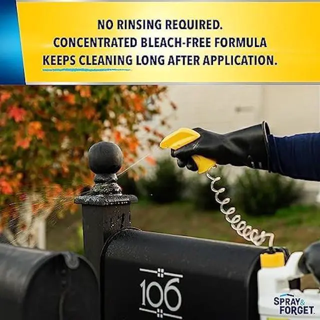 Alt view image 3 of 6 - Spray & Forget Ready-to-Use House & Deck Outdoor Cleaner - Nested Trigger Spray Bottle - 1 Gallon