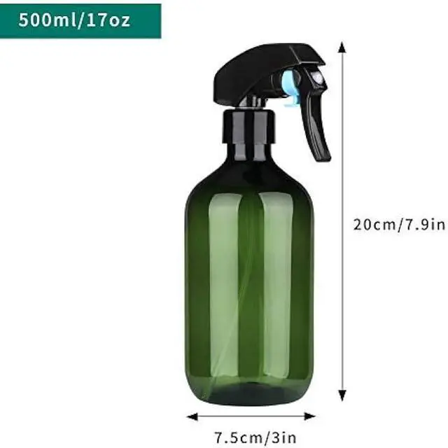 Alt view image 2 of 6 - driew Green Plant Mister Spray Bottle 500ml/17oz, Plastic Plant Sprayer Mister Plant Spray Bottle for Plants,Cleaning Solutions, Hair,Gardening- Green