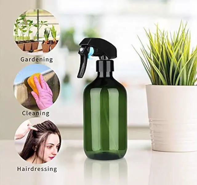 Alt view image 5 of 6 - driew Green Plant Mister Spray Bottle 500ml/17oz, Plastic Plant Sprayer Mister Plant Spray Bottle for Plants,Cleaning Solutions, Hair,Gardening- Green