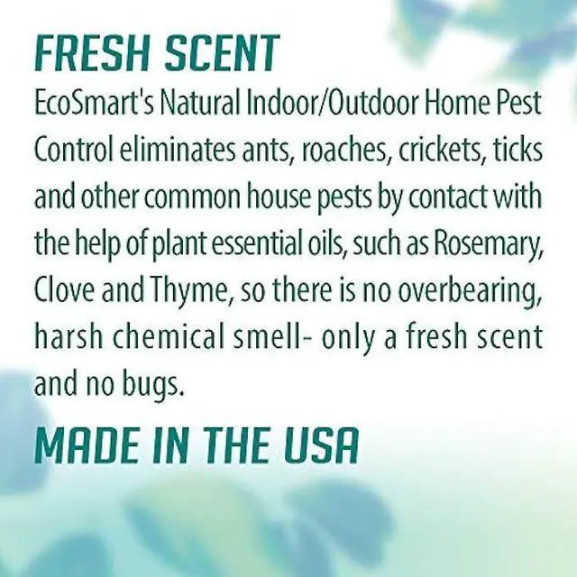 Alt view image 3 of 5 - EcoSmart Natural, Plant-Based Indoor/Outdoor Home Pest Control, 24 Ounce Ready-to-Spray Bottle (Pack of 2)