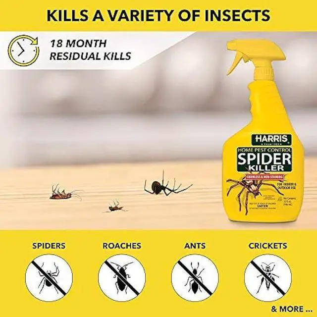 Alt view image 2 of 7 - Harris Spider Killer, Liquid Spray with Odorless and Non-Staining Formula (32oz, 2-Pack)